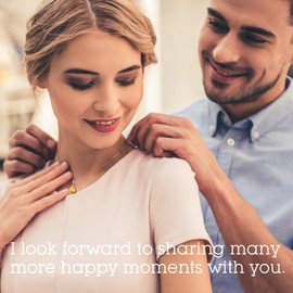 Pendant Necklace Gifts for Women, 'Heart of The Eternal' Gifts for Wife Girlfriend Sister, Anniversary Eternity Jewelry Present for Wife, Wedding Anniversary Birthday and Christmas Valentine's Day