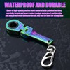 Remuuly 6 Pcs 10 mm Ratchet Wrench Keychain Key Ring
