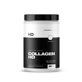 HD MUSCLE CollagenHD | 10g Hydrolyzed Marine Collagen Powder + 150mg Hyaluronic Acid | Joint Support, Bone Health, Supports Optimal Collagen Levels for Skin, Hair, Nails | 30 Servings, Unflavoured