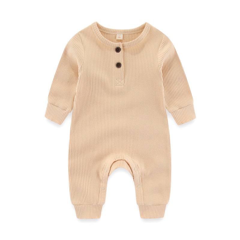 Baby Boys Onesies Pajamas Cotton infant Romper Footless Jumpsuit, 0-3