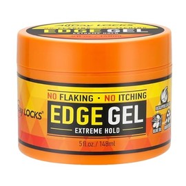 AllDay Locks Edge Gel | Extreme Hold Edge Control Gel | No Flaking, Itching, or Split Ends | Long Lasting Style for Braids, Locks, Twists, Cornrows | 5 oz