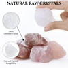 QINJIEJIE Clear Quartz Large Crystal Healing Crystals 1.8"-2.2" 2PCS Raw