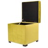 Sole Designs Mid Century Modern Living Room Upholstered Square Storage