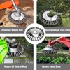 Unbreakable Steel Wire Rotary Brush Cutter Trimmer Head,8 Inch