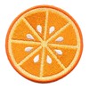 Orange Slice Round Patch Fresh Cut Citrus Embroidered Iron On