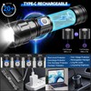 MOREVAC Rechargeable Tactical Flashlights High Lumens,Super Bright LED Flashlight,Powerful Flash