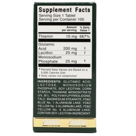 Sukrol Vitamins Supplement with Thiamin, Improves Healthy Brain Function, 100 Ta