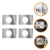 DOITOOL Door Reinforcement Plate 4pcs Stainless Steel Door Knobs Fixing