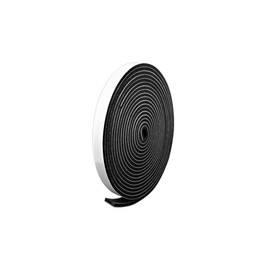 Made in Japan Plump Original Gap Tape, Black, Thick 0.08 x 0.4 inches (2 mm) x Width 0.4 inches (10 mm) x Length 6.6 ft (2 m) (4 Meters) Cushion Tape, Rubber Sponge, Waterproof, Soundproofing,