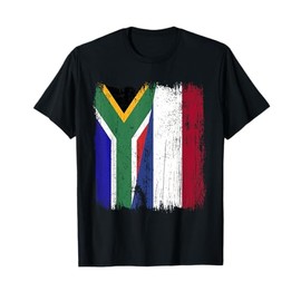 South Africa Holland Half Flag South African Dutch Heritage T-Shirt