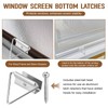 25 Pack PL 14656 Window Screen Bottom Latches Replacement for
