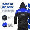 HWK Motorcycle Rain Suit for Men and Women, Two-Piece Waterproof