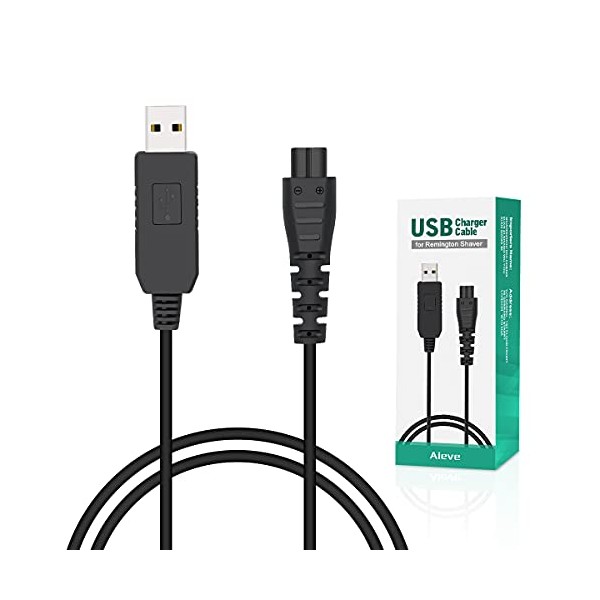Charger Cable for Remington Shaver,AIEVE 5V Charger Lead USB Power Supply Cord for Remington Beard Trimmer HC4250,HC4255,F3,PF7500,MB4200, MB4130,XR1330,XR1350,XR1400,XR1470,XR1430(1.2m)