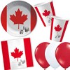 Canada Flags for Theme Party or Country Party Red White