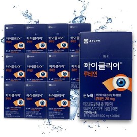 Chong Kun Dang Chong Kun Dang iClear Lutein 500mg eye health Cha Inpyo 30 capsules 12 months / 종근당 종근당 아이클리어 루테인 500mg 눈건강 차인표 30캡슐 12개월