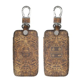 kwmobile Car Key Case Compatible with Renault 4-Button Smartkey Car Key (Keyless Go Only) - Faux Leather Protective Key Case Cover