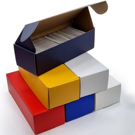 Trading Card Storage Box - 3 Card Holder Boxes, 600 Ct. TCG Card Storage Box for MTG, Baseball. 3600 Bulk Card Box Storage for Trading Cards