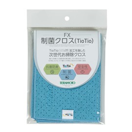 TERAMOTO FX Antibacterial Cloth (TioTio), Blue, 11.8 x 15.7 inches (300 x 400 mm)