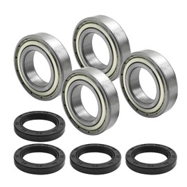 DUZFOREI Front Wheel Bearing and Seal Kit 4 Pcs with Seal Replacement for Yamaha Grizzly 350 450 Kodiak 400 450 Big Bear 2WD 4WD Bruin 350 Replace #93306-006Y2-00