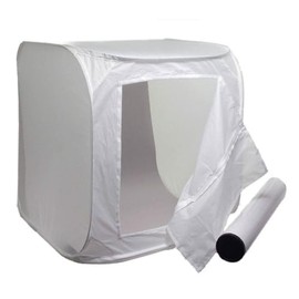 ALZO Photo Light Tent 28 Inch Cube Kit with 2 White Paper Background sweeps
