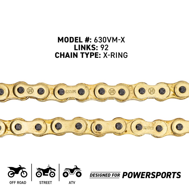 NICHE Gold 630 X-Ring Chain 92 Links With Connecting Master