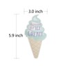 SNFHWL Ice Cream Bar Banner, Ice Cream Themed Party Bunting