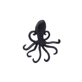 CGB Giftware | Octopus Coat, Bag, Key Hanging Hook | Cast Iron Wall Mounted Hook | GB05303
