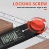 HARDELL Digital Angle Finder, 8 inch 230mm T-Bevel Protractor Ruler,