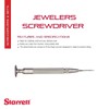 Starrett Jewelers Screwdriver with Knurled Grip and Nickel-plated Steel Bodies