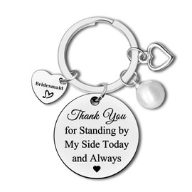 Bridesmaid Keyring Bridesmaid Gifts from Bride Bridesmaid Proposal Gifts Wedding Gift for Maid of Honor Bridal Party Bachelorette Party Gift for Best Friends Sister Appreciation Gift Wedding Keychain