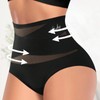 4-Pack/Set High-Waist Shaping Panties for Women- Seamlesslce Silk Mesh Control