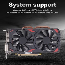 RX580 Graphic Cards, Gaming 8GB DDR5, 256 Bit, Computer PC Video Graphics Card, PCI Express 3.0 with Fan, HD Multimedia Interface, DVI Ports, Ports (580 8G D5)