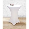 Gastro Uzal Table cover, 2-piece set, white, stretch, diameter 70-75