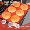 CAKETIME Jumbo Muffin Top Pan, Silicone Egg Molds for Breakfast