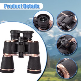 Homlume 20x50 Adult Binoculars with Compass Phone Clip High Power Binoculars for Adults,Waterproof Compact Binocular for Bird Football Games Watching Hunting Traveling Outdoor