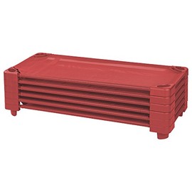 ECR4Kids - ELR-16127-RD Childrenâ€™s Naptime Cot, Stackable Daycare Sleeping Cot for Kids, Heavy-Duty, 52-Inches L x 23-Inches W, Ready-to-Assemble, Kids Bed, GREENGUARD [Red] Certified (Set of 6)
