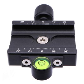 INPON Arca-Swiss Compatible Quick Release Clamp, 2.4 inches (60 mm) with Detachable Level, Compatible with Tripod, Ball Head, Head and Head