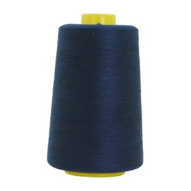 Mandala Crafts 4 Pack of Serger Threads Navy Blue Threads for Sergers Machine - Sewing Thread Cones Thread for Overlock Thread Quilting - 40S/2 24000 Yds Polyester Thread Spools