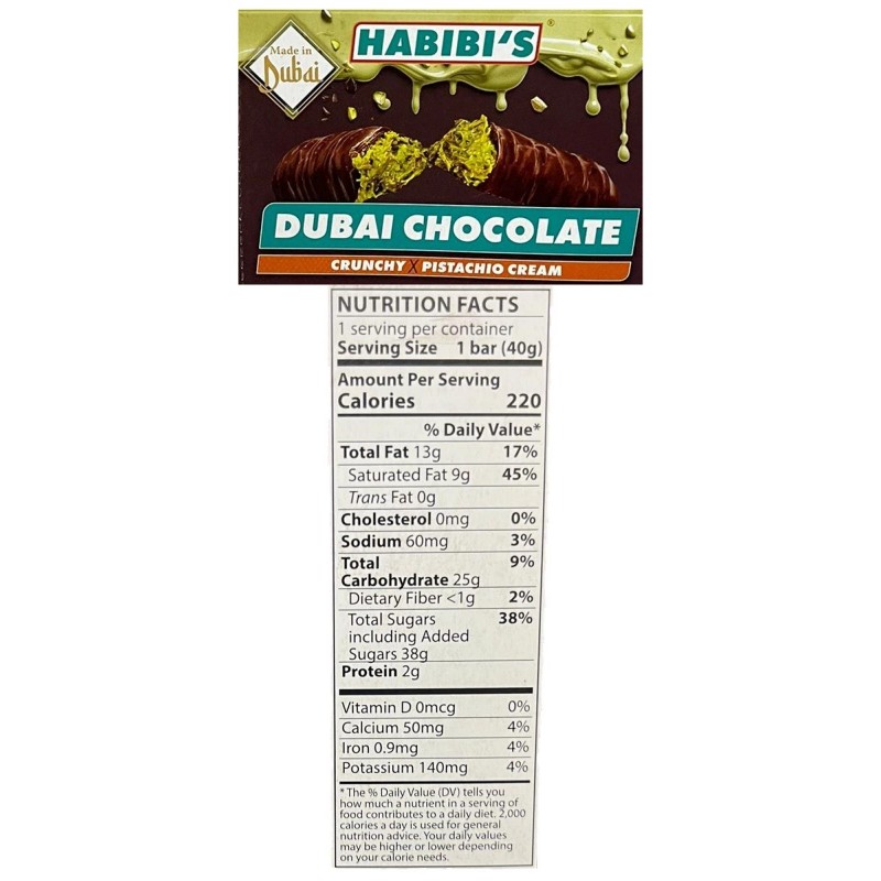 Habibi's Halal Habibi's Dubai Chocolate CrunchyXPistac
