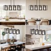 35.4" Kitchen Island Lighting Fixture, Dining Room 4 Lights Chandeliers,