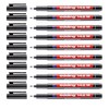 edding Permanent Pen 142 M, 1 mm, Black (Pack of