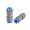 sourcing map Straight Push to Connector Reducer Fitting 8mm to