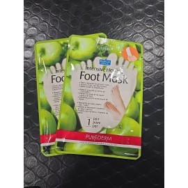 Purederm EXPIRED Purederm Intensive healing foot mask, apple, 1 pair