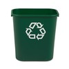 Rubbermaid Rubbermaid Commercial Products Recycling Wastebasket, 26.6 L, Green, FG295606GRN