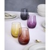 Oneida 897854 Golden Hour Stemless Wine Glasses, Set Of 4