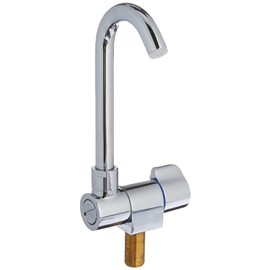 Scandvik 10180P Ceramic Family Tap with Folding and Swiveling Spout