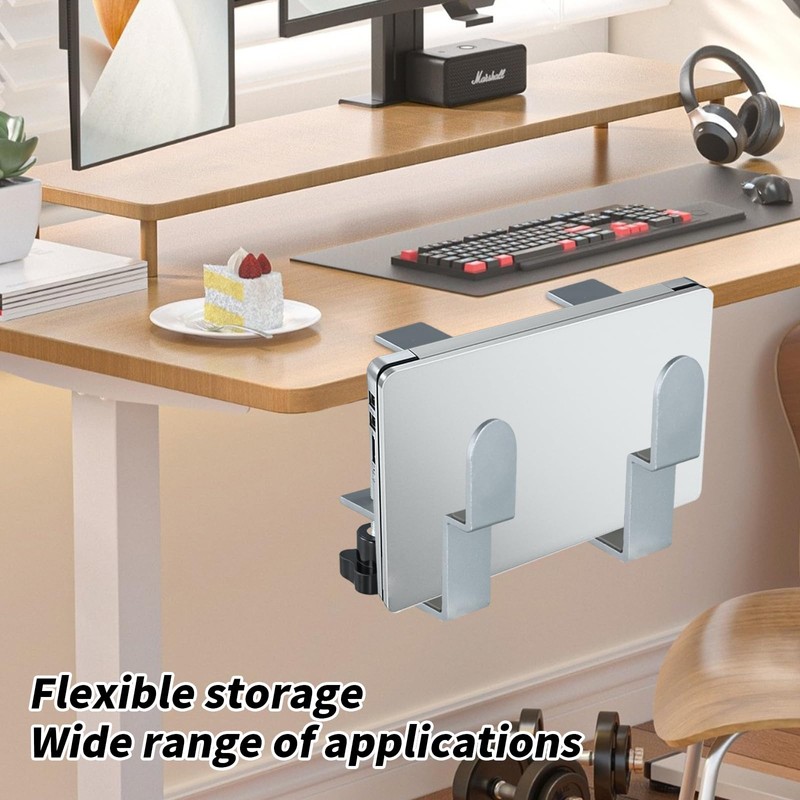 Pack of 2 Adjustable Desk Side Laptop Holder, Laptop Holder