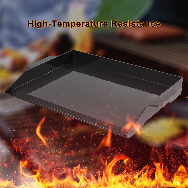 Onlyfire Universal Enamelled Cast Iron Cooking Griddle, Nonstick Coating Griddle
