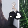 yaozeio Portable Lip Balm Holder Keychain Charm Lipstick Holder with