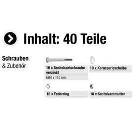 Connex Hexagonal Screws - Outer Hexagon Drive - For All Constructions - Includes Washers, Spring Rings & Nuts / Screw Bucket, B30019